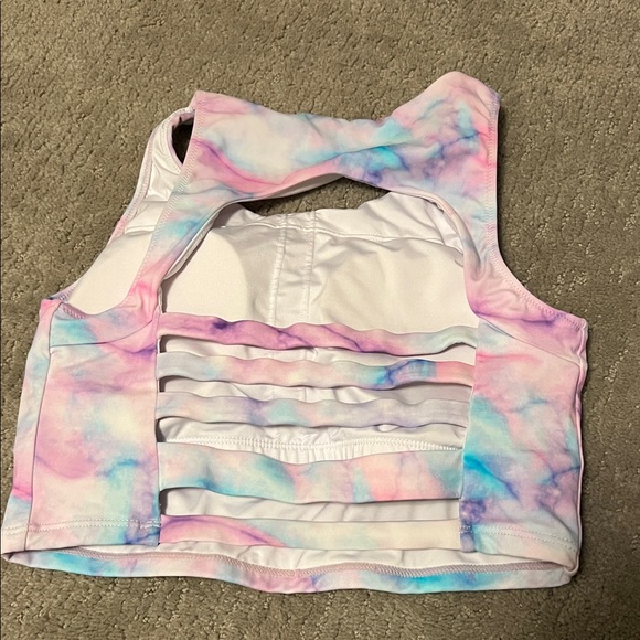 Kiava Tie-Dye Crop Top Gym to Swim - Picture 3 of 4
